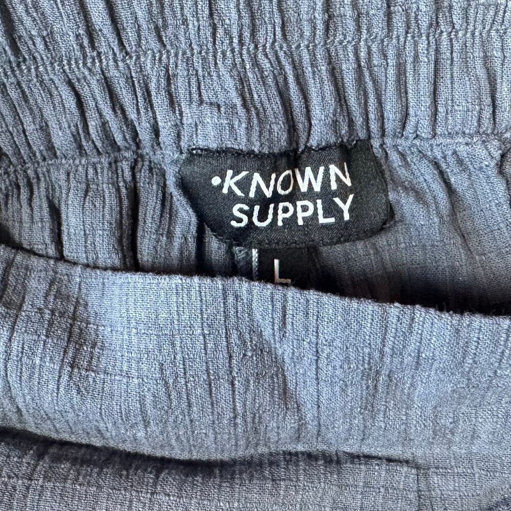 Known Supply Women's 100% Organic Cotton Gray Pull On Sterling Pants - Large‎ - Picture 8 of 10